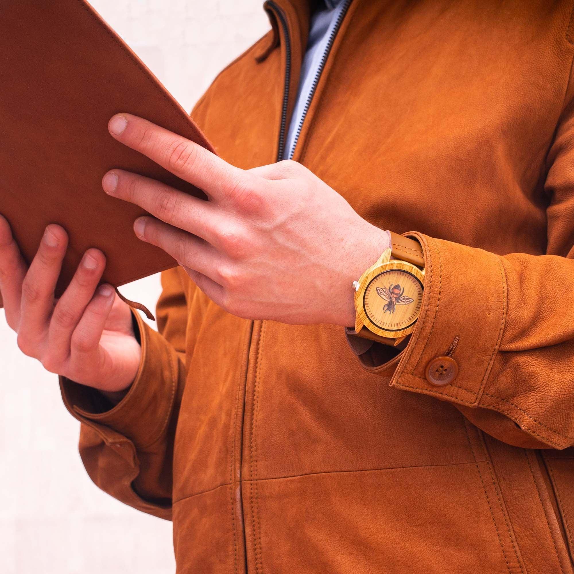 Bee Vintage Vegan Leather Strap WA-287