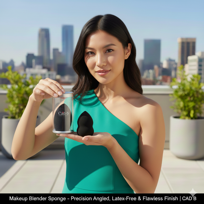 Makeup Blender Sponge – Precision Angled, Latex-Free & Flawless Finish